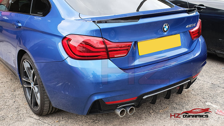 Gloss Black Performance Rear Diffuser FOR BMW 4 Series F32 F33 F36 M Sport