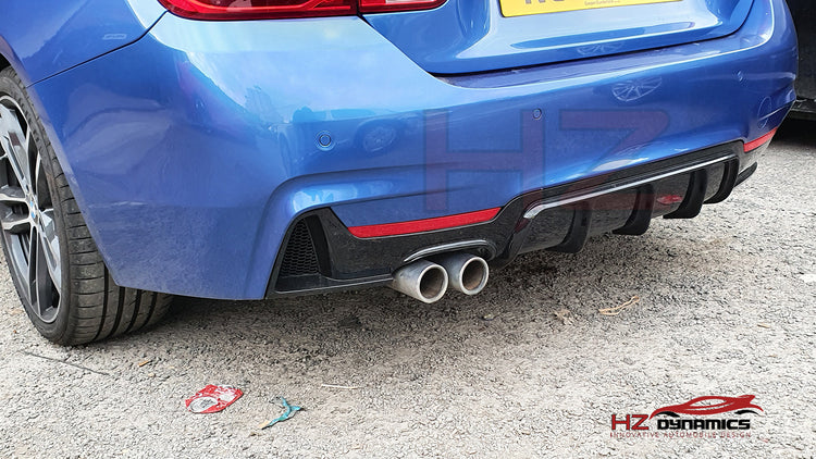 Gloss Black Performance Rear Diffuser FOR BMW 4 Series F32 F33 F36 M Sport