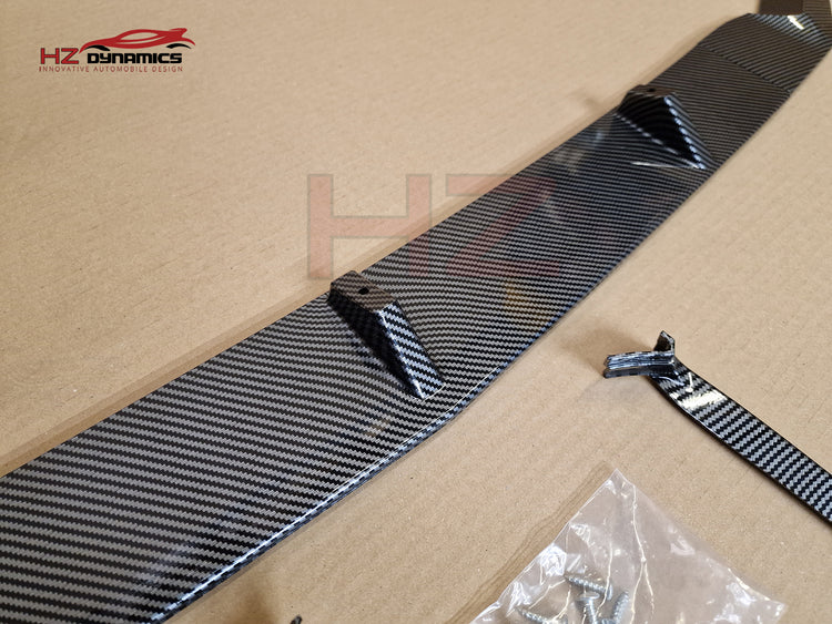 Carbon Look Front Lip Splitter Spoiler For Mercedes C Class W205 C205 AMG 2015-2018