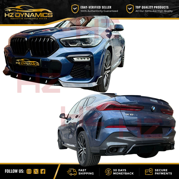 CARBON LOOK FOR BMW X6 G06 AERO BODYKIT M SPORT 2019-2022