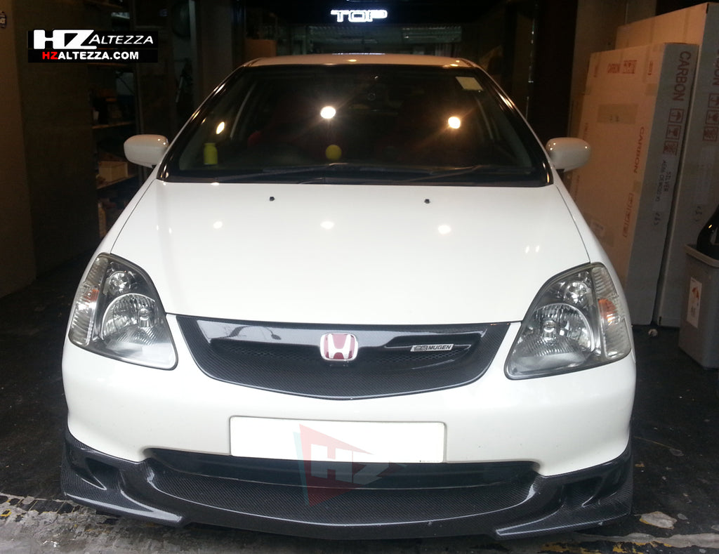 MG LOOK CARBON FIBER c LIP FOR HONDA CIVIC EP3 2000 2003