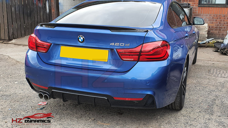 Gloss Black Performance Rear Diffuser FOR BMW 4 Series F32 F33 F36 M Sport