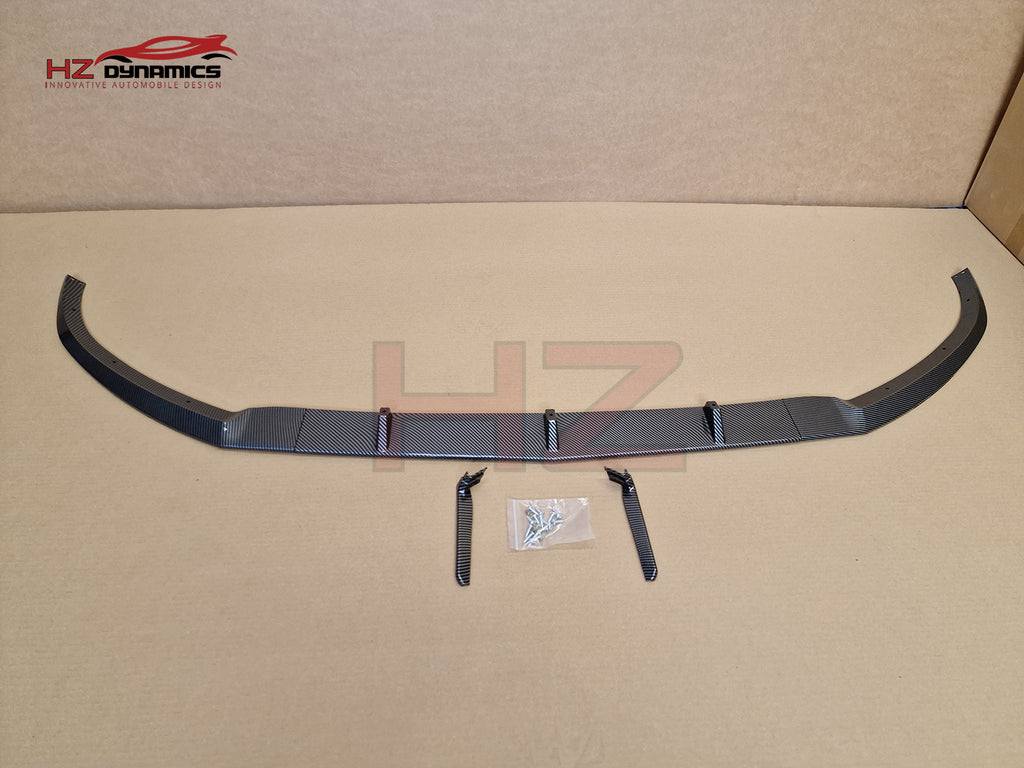 Carbon Look Front Lip Splitter Spoiler For Mercedes C Class W205 C205 AMG 2015-2018