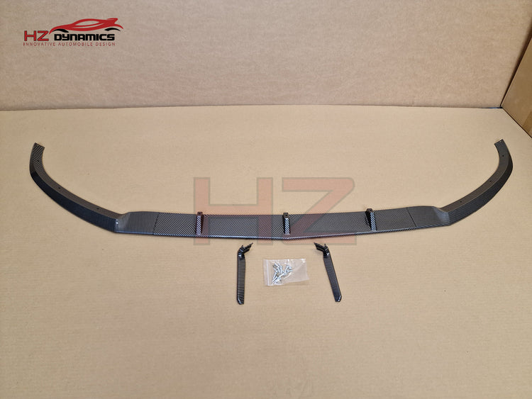 Carbon Look Front Lip Splitter Spoiler For Mercedes C Class W205 C205 AMG 2015-2018