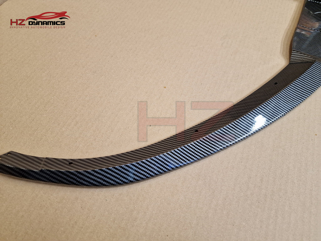 Carbon Look Front Lip Splitter Spoiler For Mercedes C Class W205 C205 AMG 2015-2018