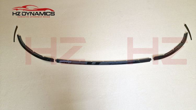 Gloss BLack Front Lip Splitter Spoiler For Mercedes C Class W205 C205 AMG 2019+