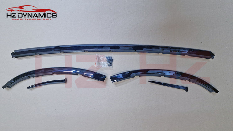 Gloss BLack Front Lip Splitter Spoiler For Mercedes C Class W205 C205 AMG 2019+