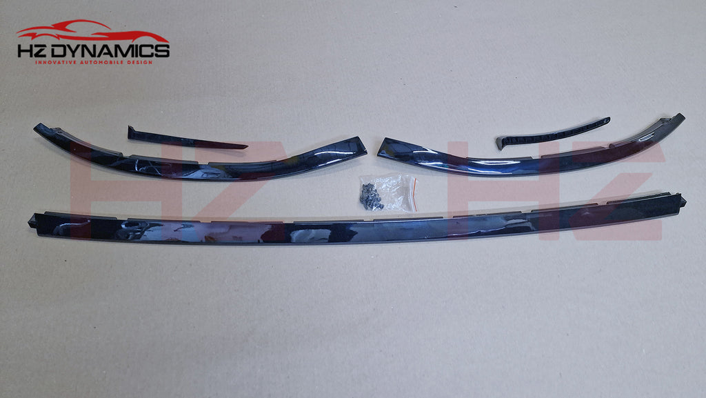 Gloss BLack Front Lip Splitter Spoiler For Mercedes C Class W205 C205 AMG 2019+