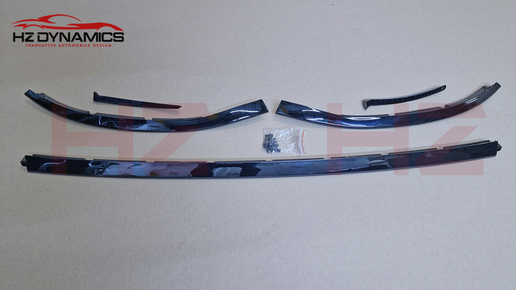 Gloss BLack Front Lip Splitter Spoiler For Mercedes C Class W205 C205 AMG 2019+