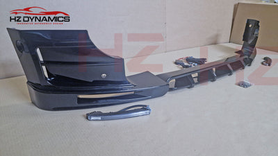 Gloss Black LED Front Bumper Lip FOR 2020-2026 Land Rover Defender L663 90 110