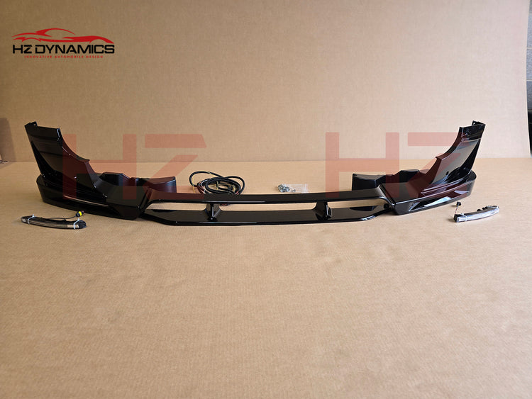4 Piece Gloss Black LED Front Lip FOR Land Rover Defender L663 2020 2025