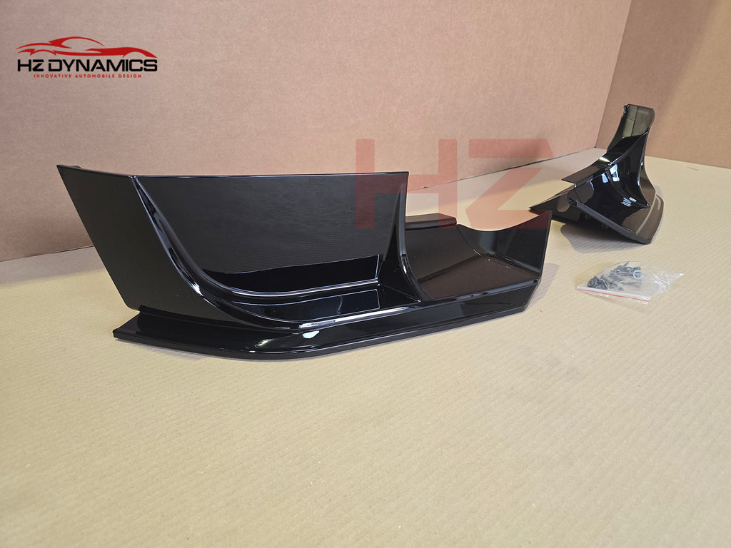 Canards Gloss Black Front Bumper Lip FOR 2020-2025 Land Rover Defender L663