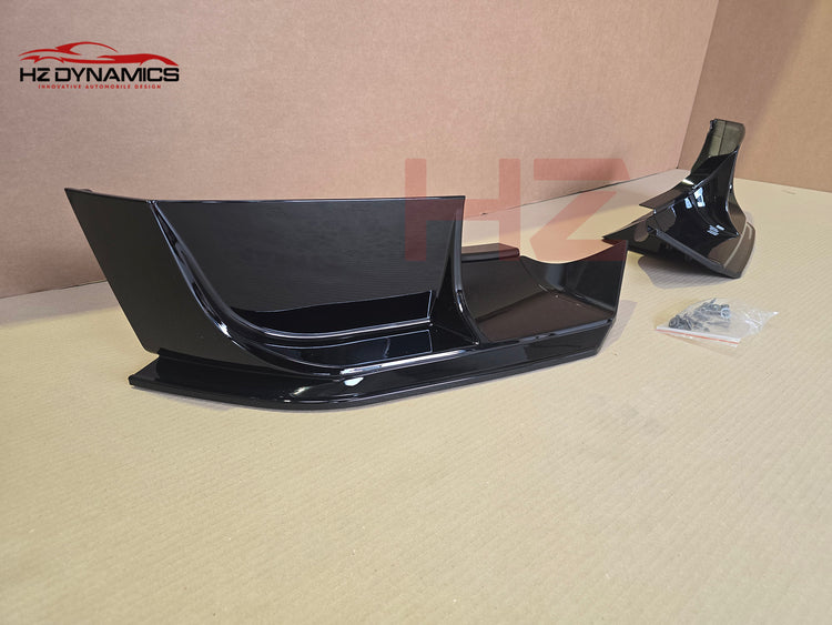 Canards Gloss Black Front Bumper Lip FOR 2020-2025 Land Rover Defender L663