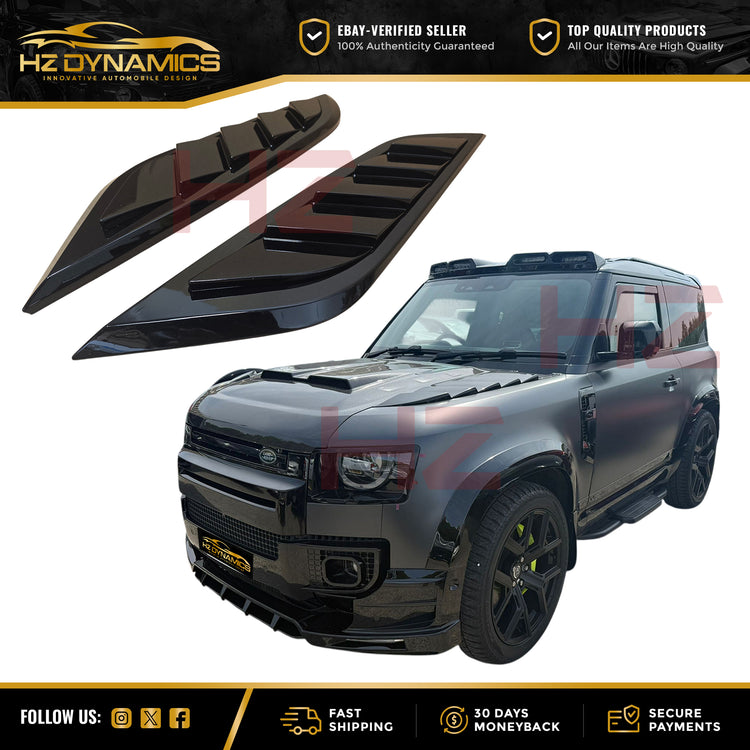 Bonnet Vents Gloss Black FOR Land Rover Defender 90 110 L663 2020-2026