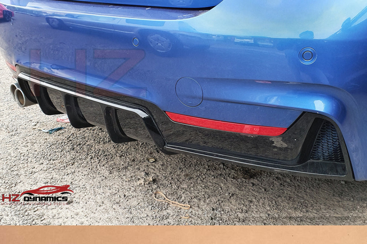 Gloss Black Performance Rear Diffuser FOR BMW 4 Series F32 F33 F36 M Sport