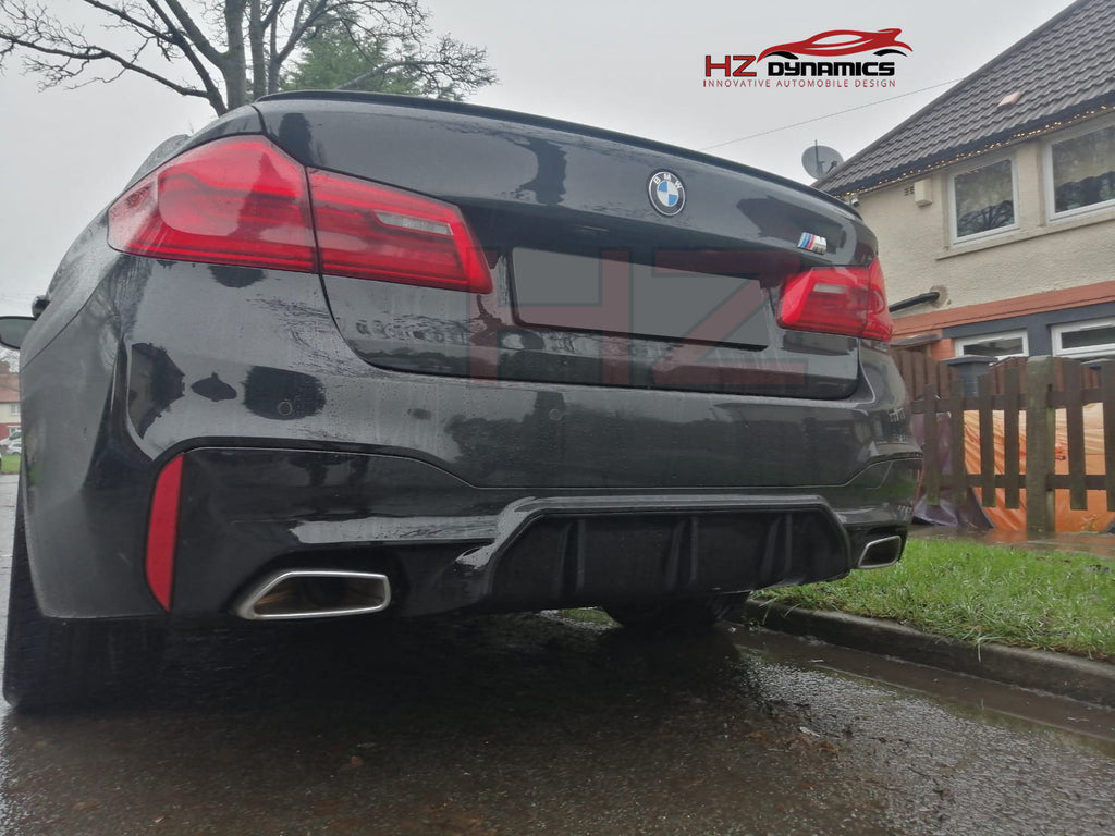 M5 Look Gloss Black Rear Diffuser FOR BMW 5 Series G30 G31 2018-2021