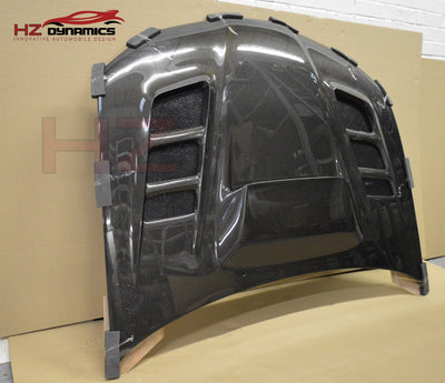 VAR LOOK CARBON FIBER VENTGED BONNET FOR 2006 2007 SUBARU IMPREZA HAWK EYE