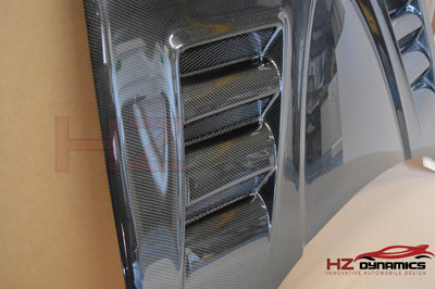 VENTED CARBON FIBER BONNET FOR MAZDA RX8 2004 2010