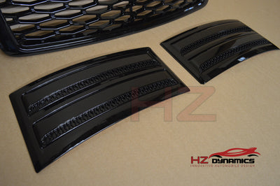 GLOSS BLACK EDITION SVO LOOK GRILL SET FOR RANGE ROVER VOGUE L405 2013 2017