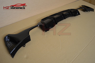 GLOSS BLACK PERFORMANCE REAR DIFFUSER FOR BMW 4 SERIES F32 F33 F36 M SPORT