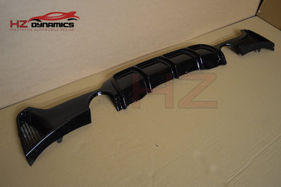 GLOSS BLACK PERFORMANCE REAR DIFFUSER FOR BMW 4 SERIES F32 F33 F36 M SPORT