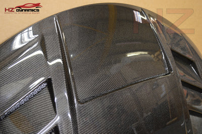 Version 2 Vented Carbon Fiber Bonnet For Honda Civic FK2 Type R