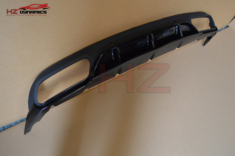 ED1 LOOK GLOSS BLACK REAR DIFFUSER 2015 2018 MERCEDES C CLASS COUPE C205 AMG LINE