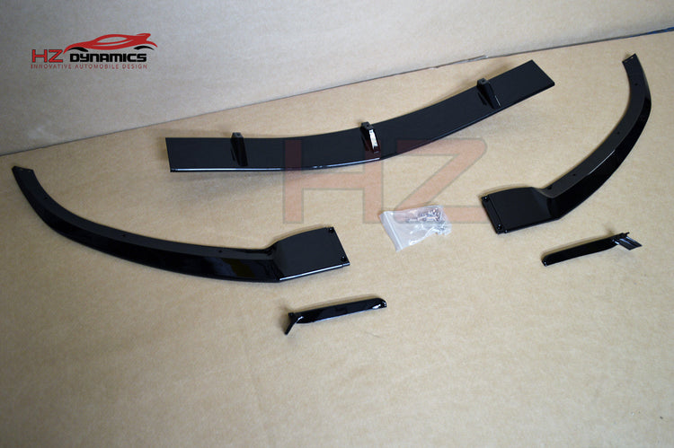 GLOSS BLACK FRONT LIP SPLITTER SPOILER FOR MERCEDES C CLASS W205 C205 AMG 2014