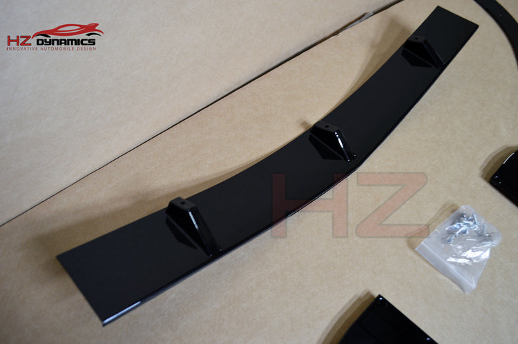 GLOSS BLACK FRONT LIP SPLITTER SPOILER FOR MERCEDES C CLASS W205 C205 AMG 2014