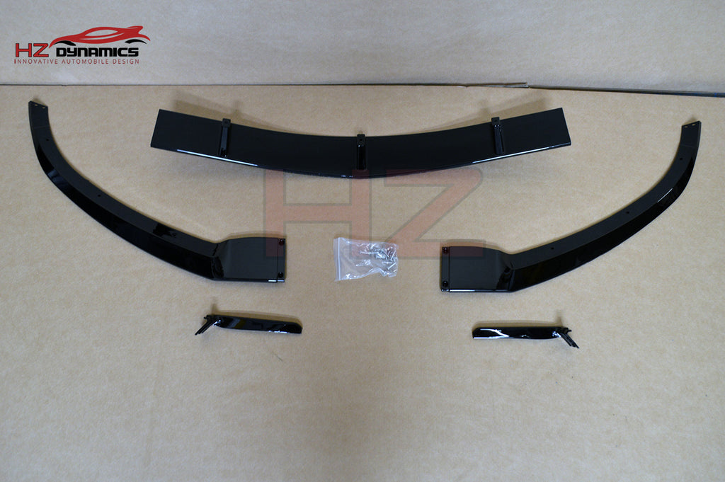 GLOSS BLACK FRONT LIP SPLITTER SPOILER FOR MERCEDES C CLASS W205 C205 AMG 2014