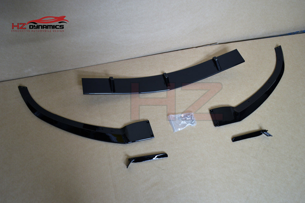 GLOSS BLACK FRONT LIP SPLITTER SPOILER FOR MERCEDES C CLASS W205 C205 AMG 2014
