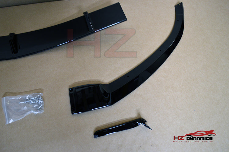 GLOSS BLACK FRONT LIP SPLITTER SPOILER FOR MERCEDES C CLASS W205 C205 AMG 2014