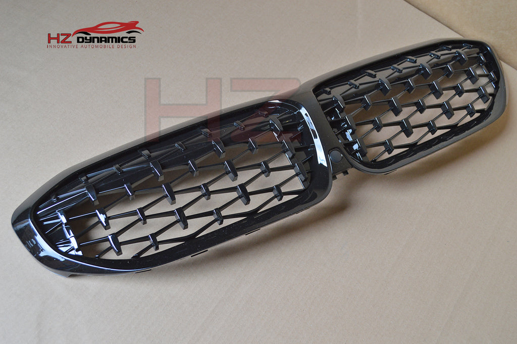 Diamond Gloss Black Kidney Grill FOR BMW G20 G21 3 Series 2019-2022