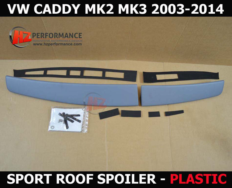 VW Caddy MK2 MK3 PLASTIC Barn Door Roof Spoiler