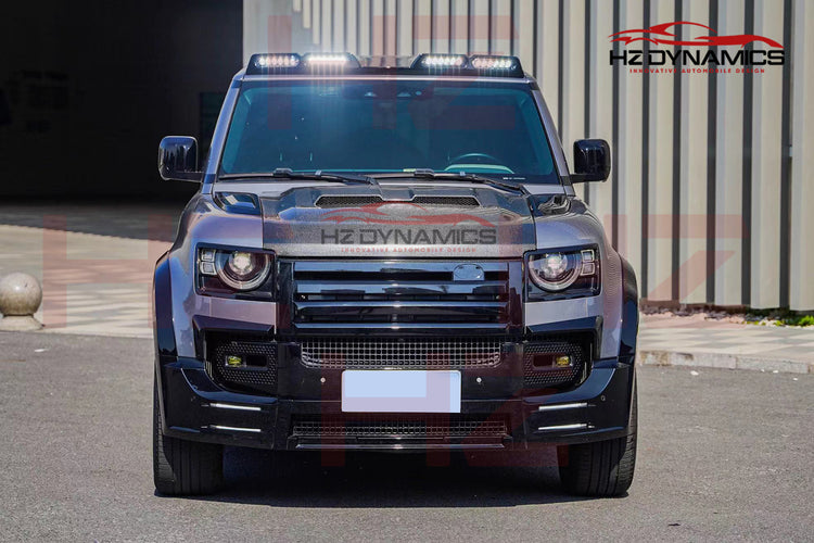 Gloss Black LED Roof Top Light Bar FOR Land Rover Defender 90 110 L663 2020-23