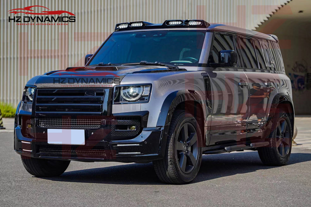 Gloss Black LED Roof Top Light Bar FOR Land Rover Defender 90 110 L663 2020-23