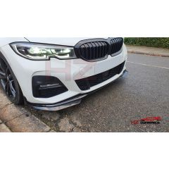 MP LOOK GLOSS BLACK FRONT LIP FOR 2018 2021 BMW G20 G21 3 SERIES