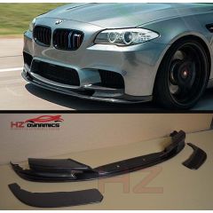 GENUINE CARBON 3 PIECE FRONT LIP FOR BMW M5 F10 5 SERIES 2012 2015