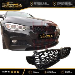 BLACK EDITION DIAMOND KIDNEY GRILL FOR BMW F30 F31 3 SERIES 2012 2016 UK GRILLE