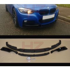 GLOSS BLACK 3D LOOK FRONT BUMPER LIP SPLITTER VALANCE FITS BMW 3 SERIES F30 F31 M SPORT