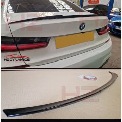 GLOSS BLACK M3 LOOK BOOT LIP SPOILER FOR 2018 2021 BMW G20 3 SERIES 4DR SALOON