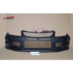 VTX LOOK FRONT BUMPER WITH CARBON CANARDS FOR MITSUBISHI EVO 8 9 