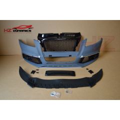 FRONT BUMPER WITH BADGELESS GRILL FOR AUDI A3 8P 2009 2012 RS3 LOOK FACELIFT
