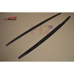 GLOSS BLACK PERFORMANCE SIDE SKIRT EXTENSION BLADES FOR BMW 3 SERIES F30 F31 PP